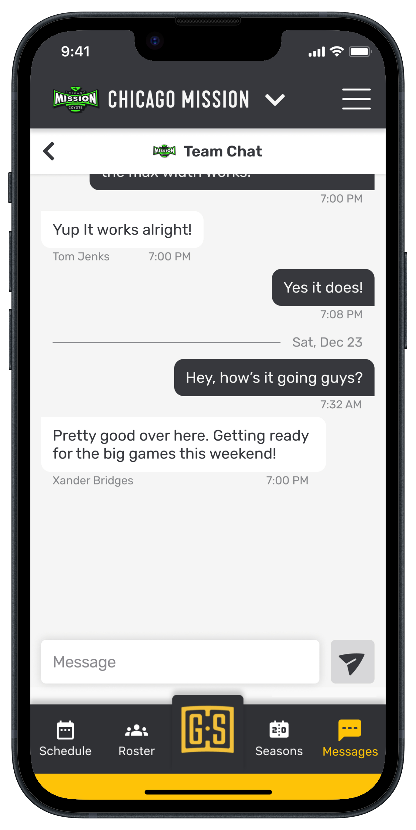 Teams App - Team Chat